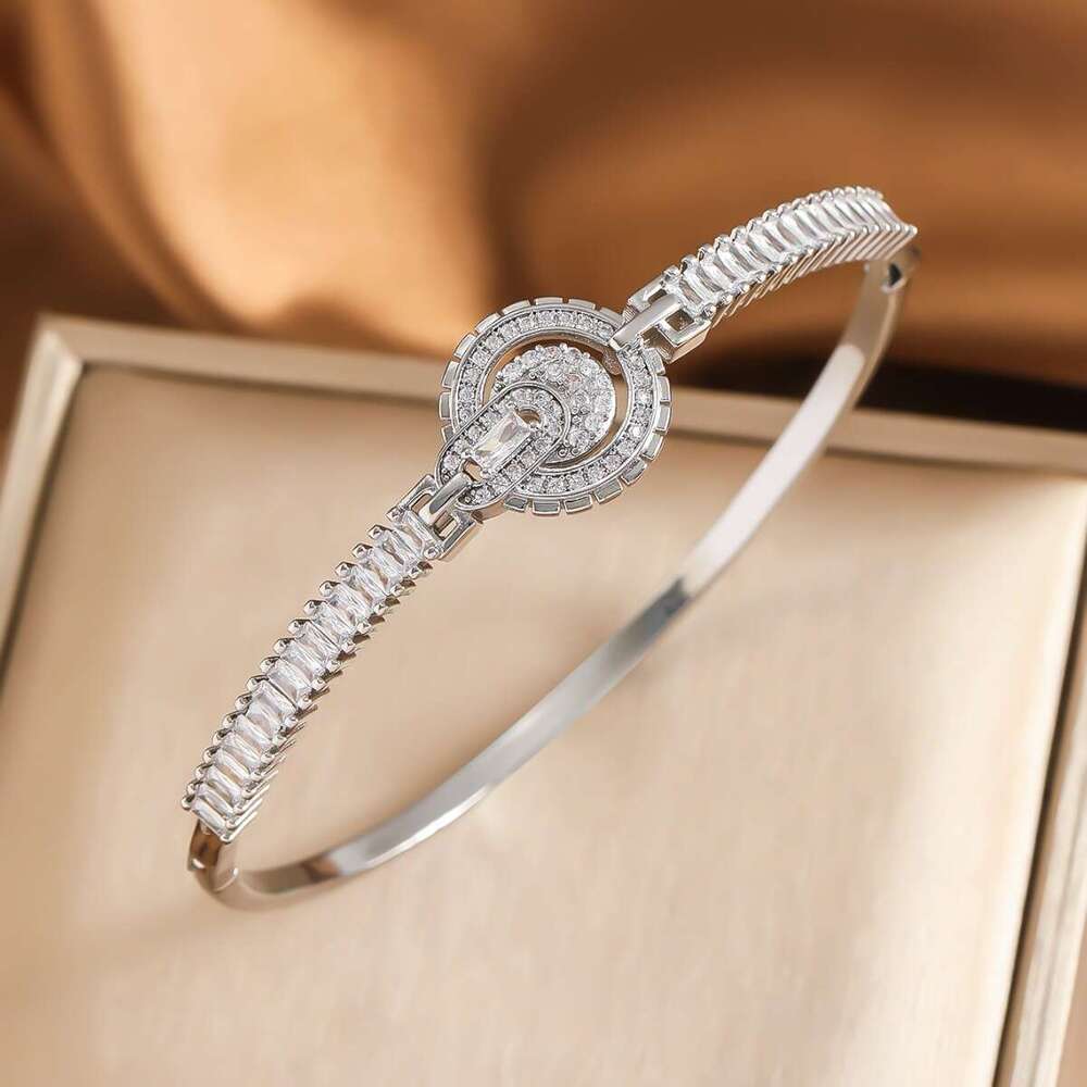 Premium Heart 3A Zircon New High-End Full Dia Fashion Women's Jewelry Bracelet ddmypluto