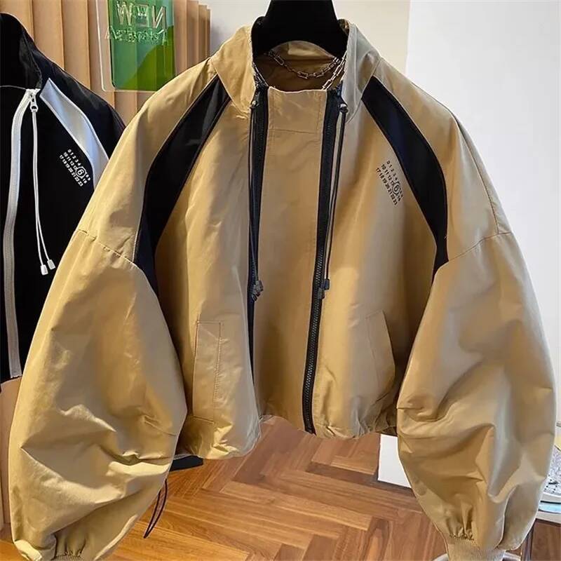 2025 Spring/Summer Women's Short Design Jacket Fashion Casual Jacket Designer Stand up Collar Zipper Jacket Women's