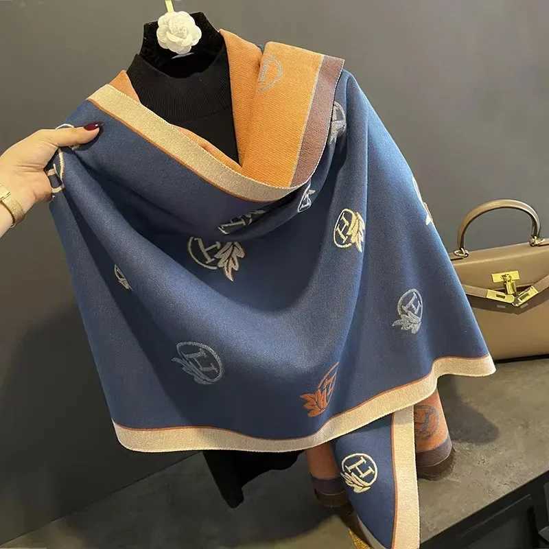 Luxury Autumn winter 2025 New Imitation Cashmere Scarf Wen Fashion Versatile La Girls Warm Ce Neck Ladies Scarves charpes Y250918