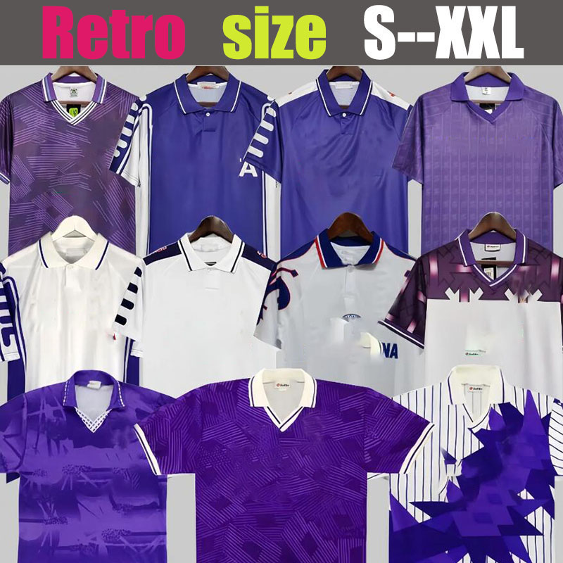 98 99 Retro Soccer Jerseys BATISTUTA FiOrEnTiNas BIGICA RUI COSTA 98 99 Home Football Shirt 2000 Camisas de Futebol 79 80 84 89 90 91 92 93 94 95 96 97 98 00 Classic Vintage