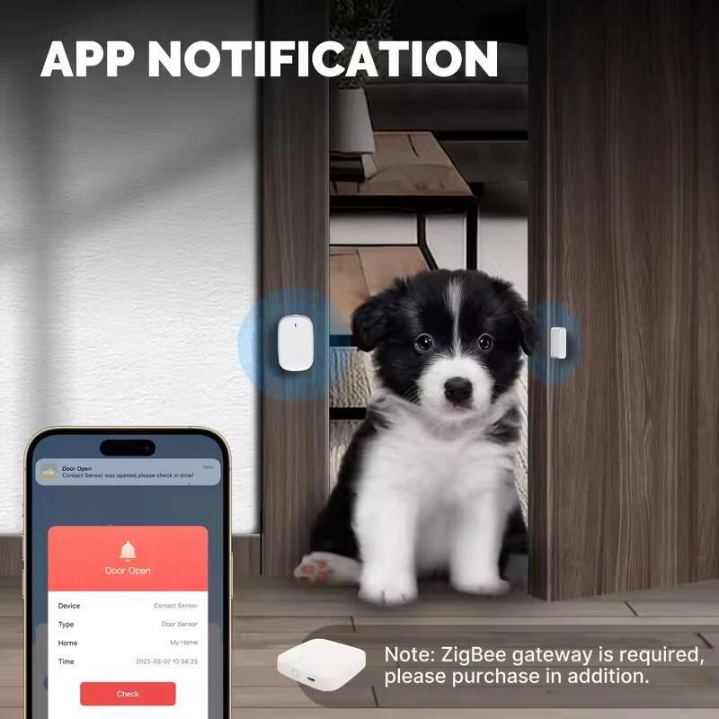 MOES Tuya Zigbee3.0 Window Door Gate Sensor Detector Security Alarm System Smart Life App For Alexa Google Home