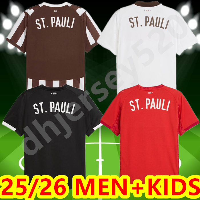 S-4XL NEW 25 26 ST. Pauli soccer jerseys BECKER IRVINE KYEREH HARTEL SMITH PAQARADA MEDIC 2025 2026 home away football shirt top Uniforms