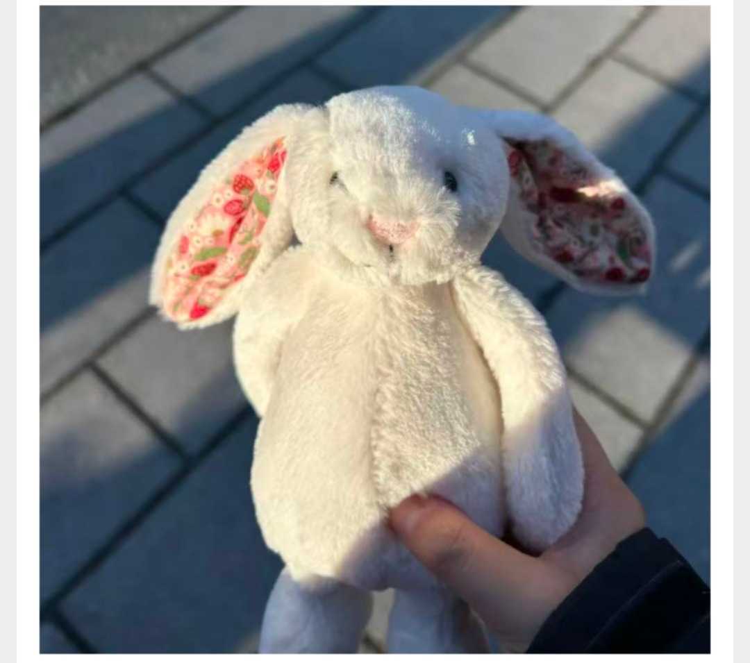 Movies & TV Plush toy Bonnie Rabbit Floral Plush Toy Doll Baby Soft Stuffed Doll Sweet Bunny