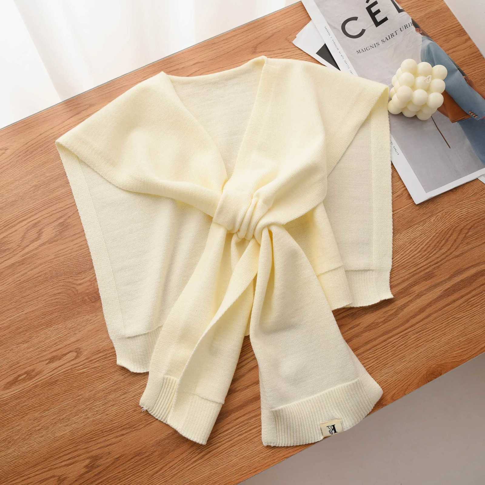 2025 Fashion Versatile Knitted Shl Scarf Wen Highend Ces With Shirts Fashion Thin Neck Protectors For Spring and Autumn Y250918