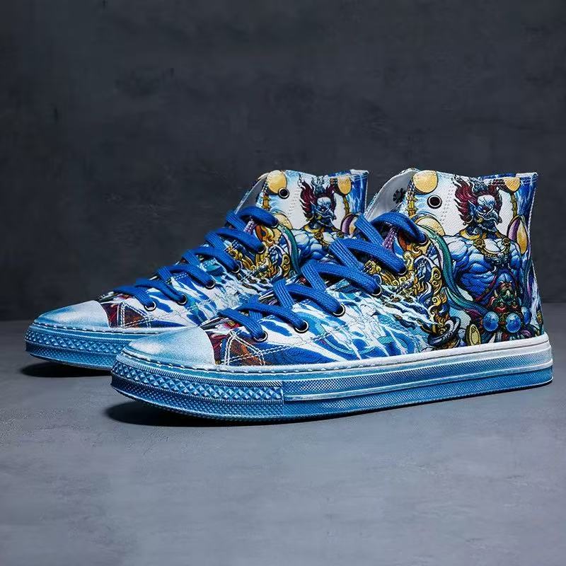 Jifffly Vulcan for Men Korean Version Niche Dance Sneakers Chinese Men's Shoes Street Style Hip Hop National Trend