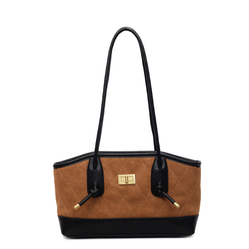 Designer bag free shipping Suede Autumn New Tote Bag Commuter Large Capacity Fashion Trend Leisure Shoulder Bag