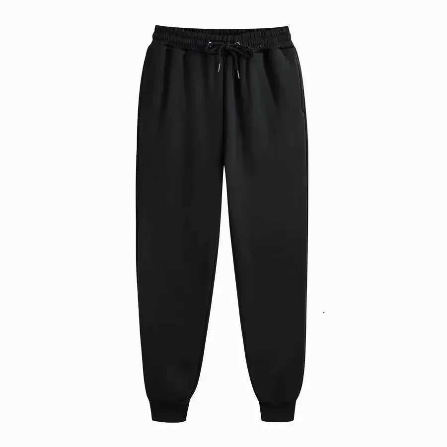 Mens Casual Sweatpants Fleece Sports Pants Unisex Fashion Solid Loose Trousers Streetwear Autumn Winter Jogging Fitness Pants X250918