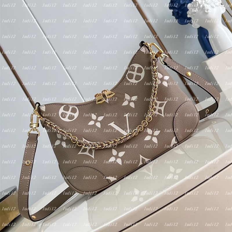 Top quality Luxury boulogne bag Womens crossbody shoulder bag Original designer handbag mirror quality leather chain bag tote Hobo Half Moon bag tote wallet