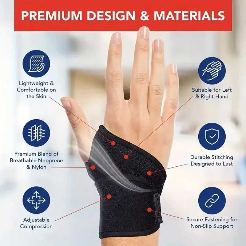 SelfHeating Wrist Band Therapy Support Brace Wrap Heated Hand Warmer ComprESSion Pain ReliEF Wristband Sanitizer Belt J251211
