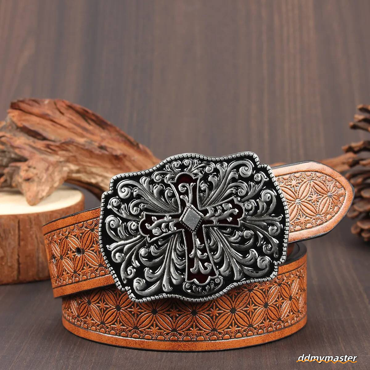 Designer Casual Woman Men Leather Belts Fashion Smooth Buckle Belt With Floral Patterns Strap ddmymaster