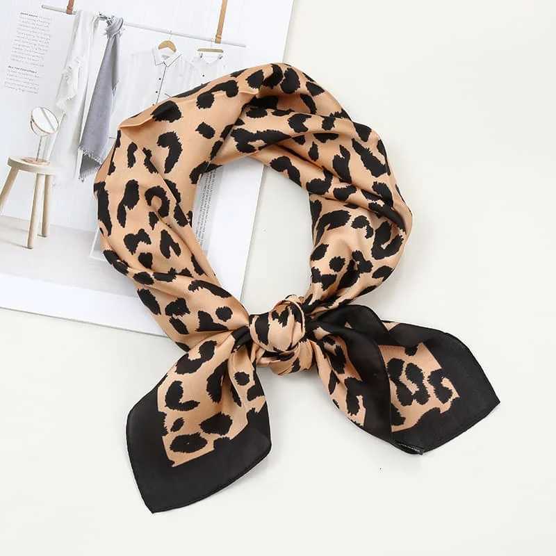 68cm Polka Dot Leopard Print Scarf for Wen Spring and Summer Thin Imitation Silk Scarf Tren Versatile scarf Shl Y250918