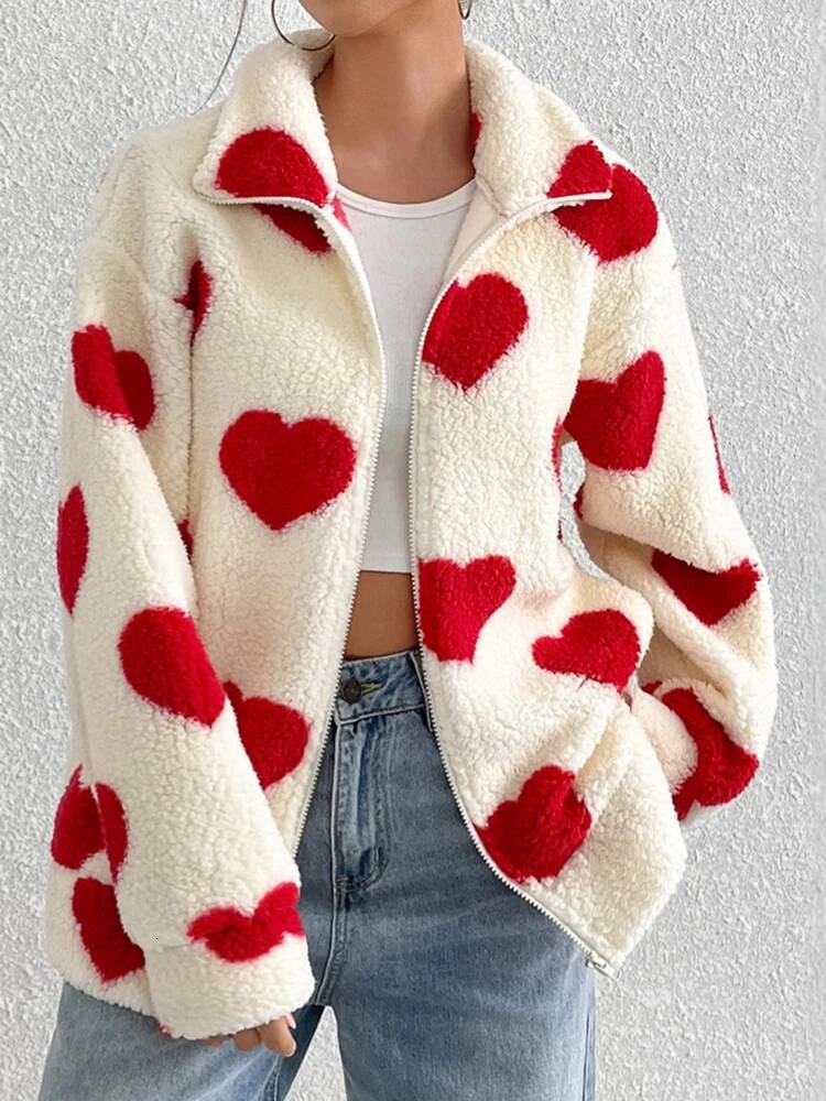 Fleece Winter Warm Plush Zipper Jacket,Casual Womens Clothing,Fleece Coat,Winter Clothes For Women Outerwears ddmysept