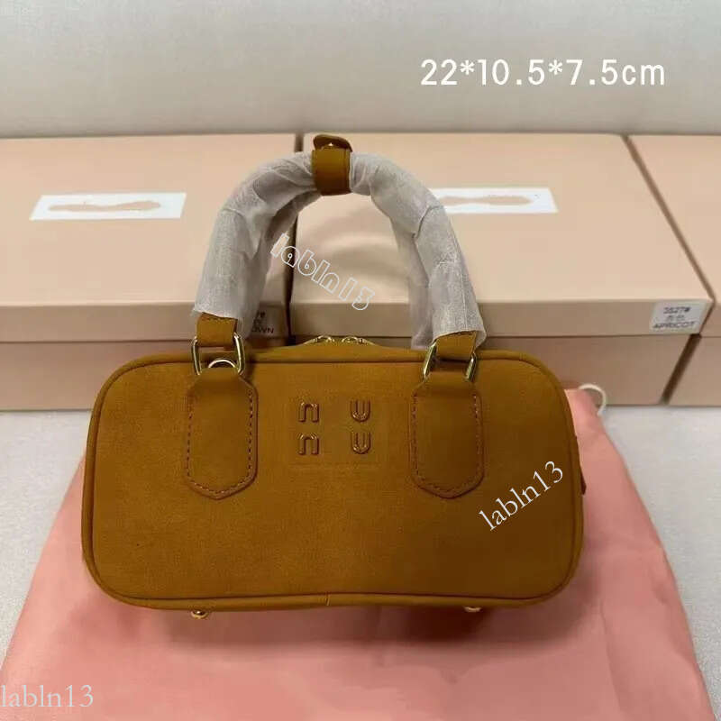 2025SS Designer muily bag Small Size MM Bowling Bag Boston Bag Pillow miulys miulys Bag Fashion Luxurious Bag Shoulder Bag Handheld Bag Small Square Mini Bag