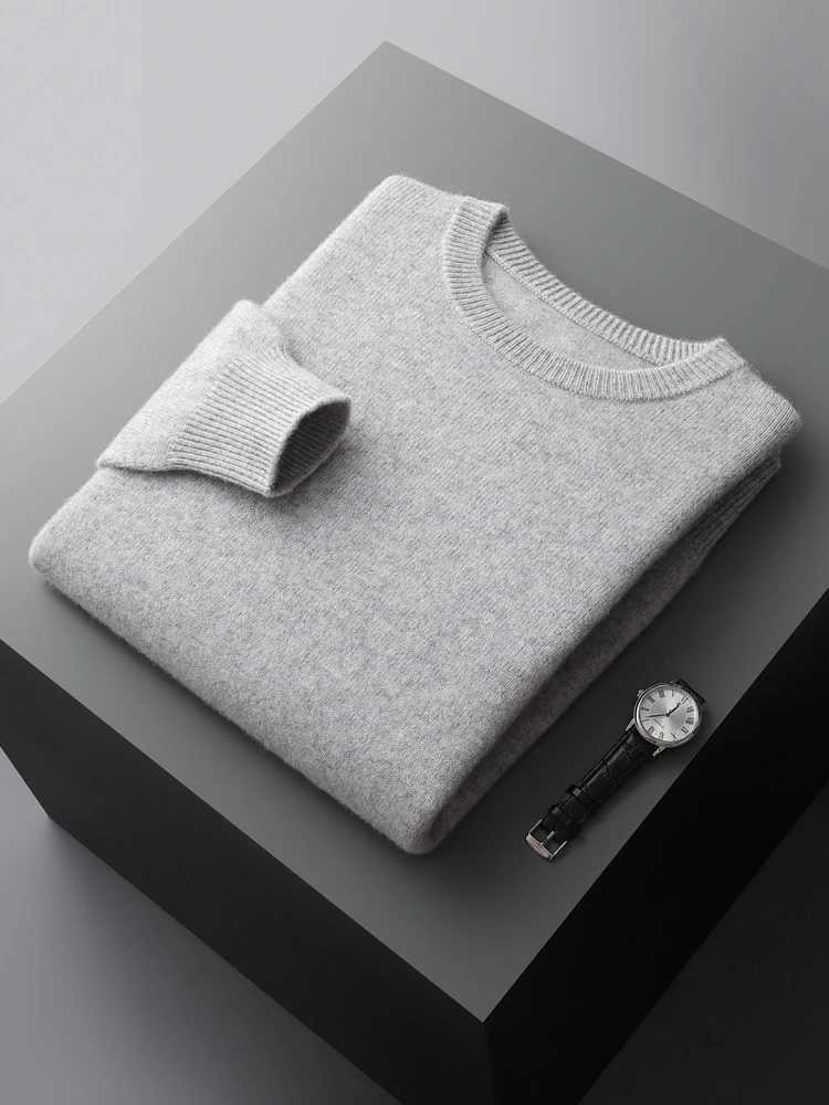 High Quality Mens Autumn Winter 100 Cashmere Sweater ONeck Zipper Pullover Thick Long Sleeves Casual Cashmere Knit New TopsZ250918