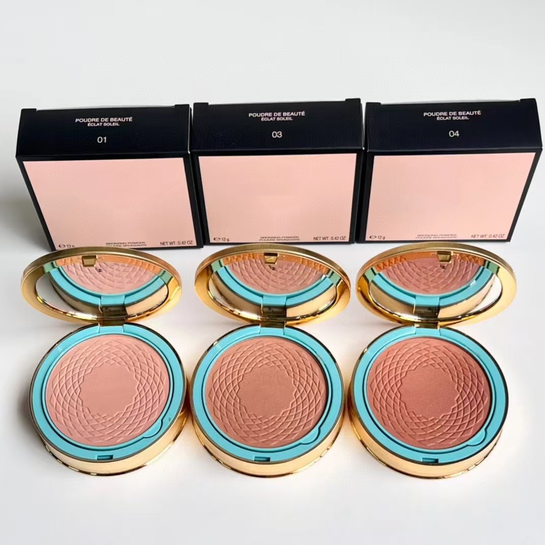 Brand bronzing powder Poudre de beaute eclat soleil poudre bronzante makeup pressed powder foundation NW 0.42.OZ colors 1/3/4/5#
