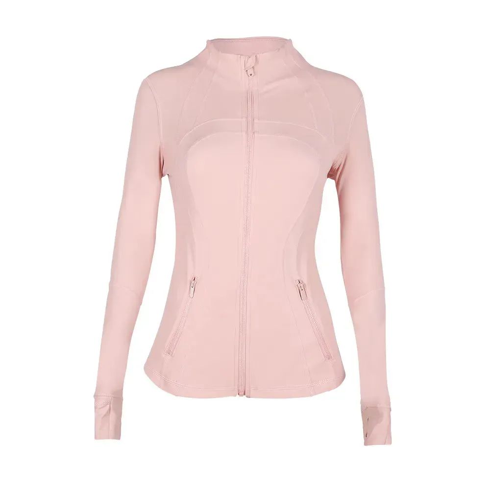 Women Yoga White gold Jackets Women Sports Jacket Workout Sports gym Coat Jackets Sports Quick Dry Active Top Solid Zip Sweatshirt