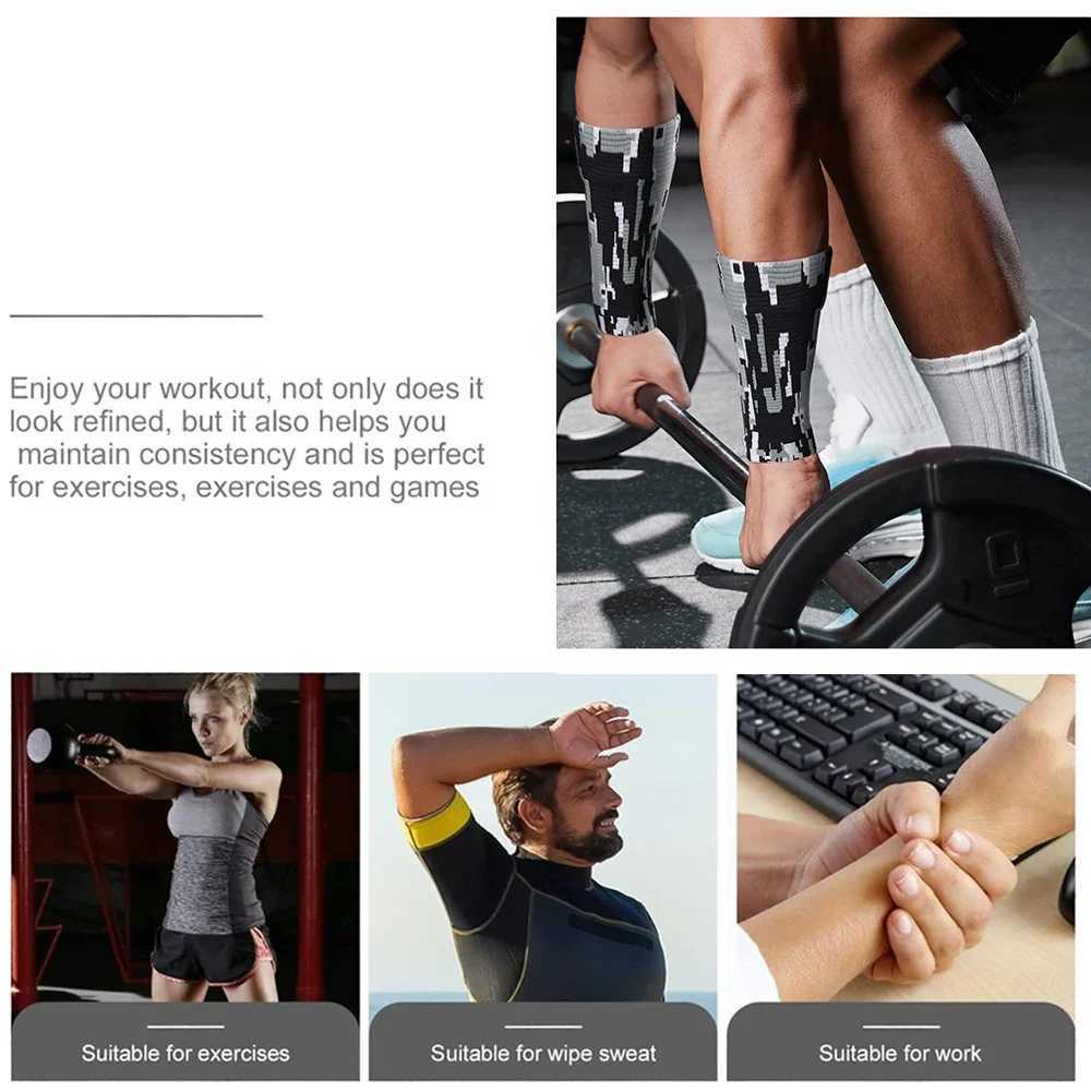 1Pair Compression Wrists Sleeve Compression Wrists Brace Wrist Supports Wrist Wraps Elastic Wristbands for Men and Women Tennis J251211