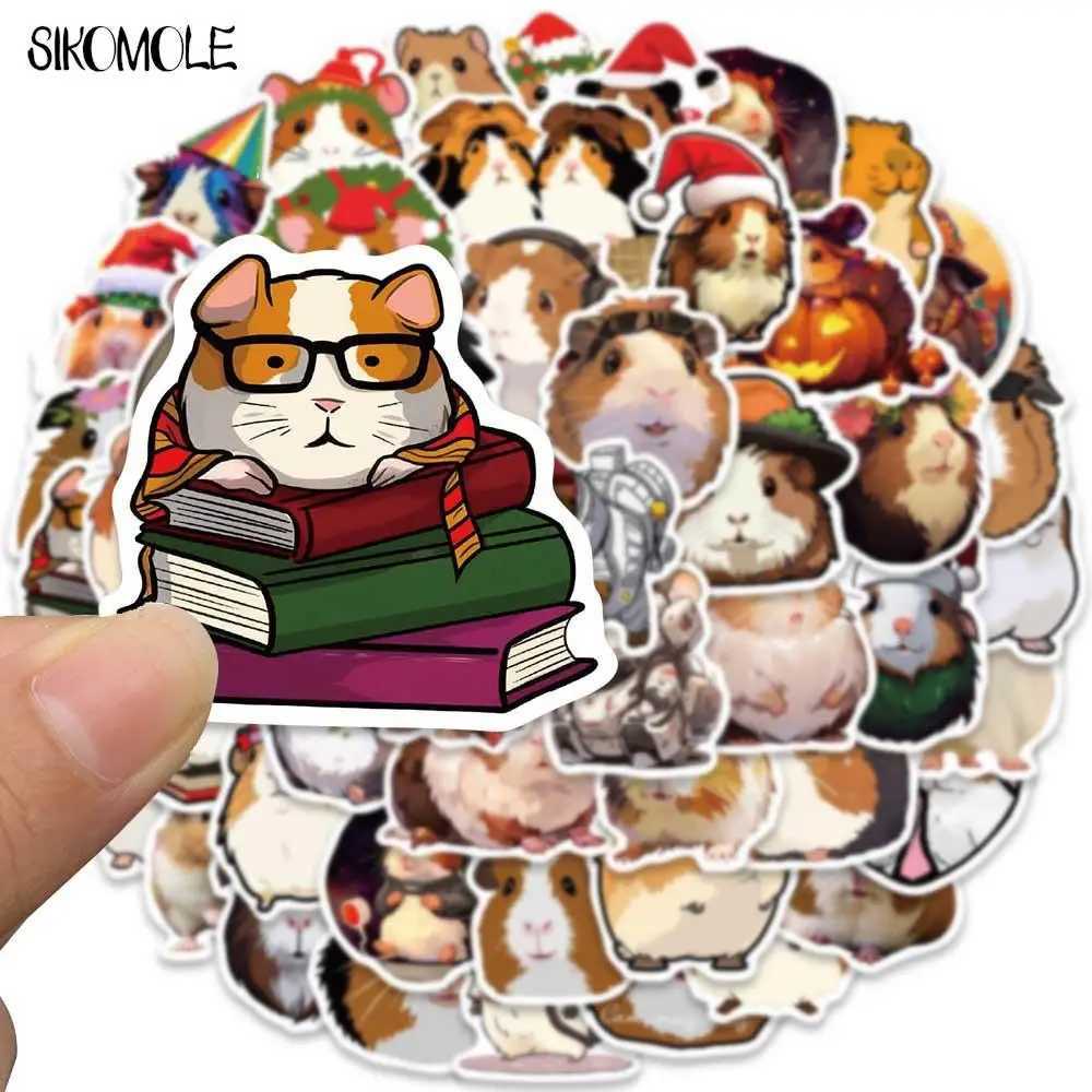 103050pcs Cartoon Cute Guinea Pig Graffiti Stickers Animals Kawaii Diy Travel Luggage Guitar Fridge Laptop Sticker Kids Decals C250918