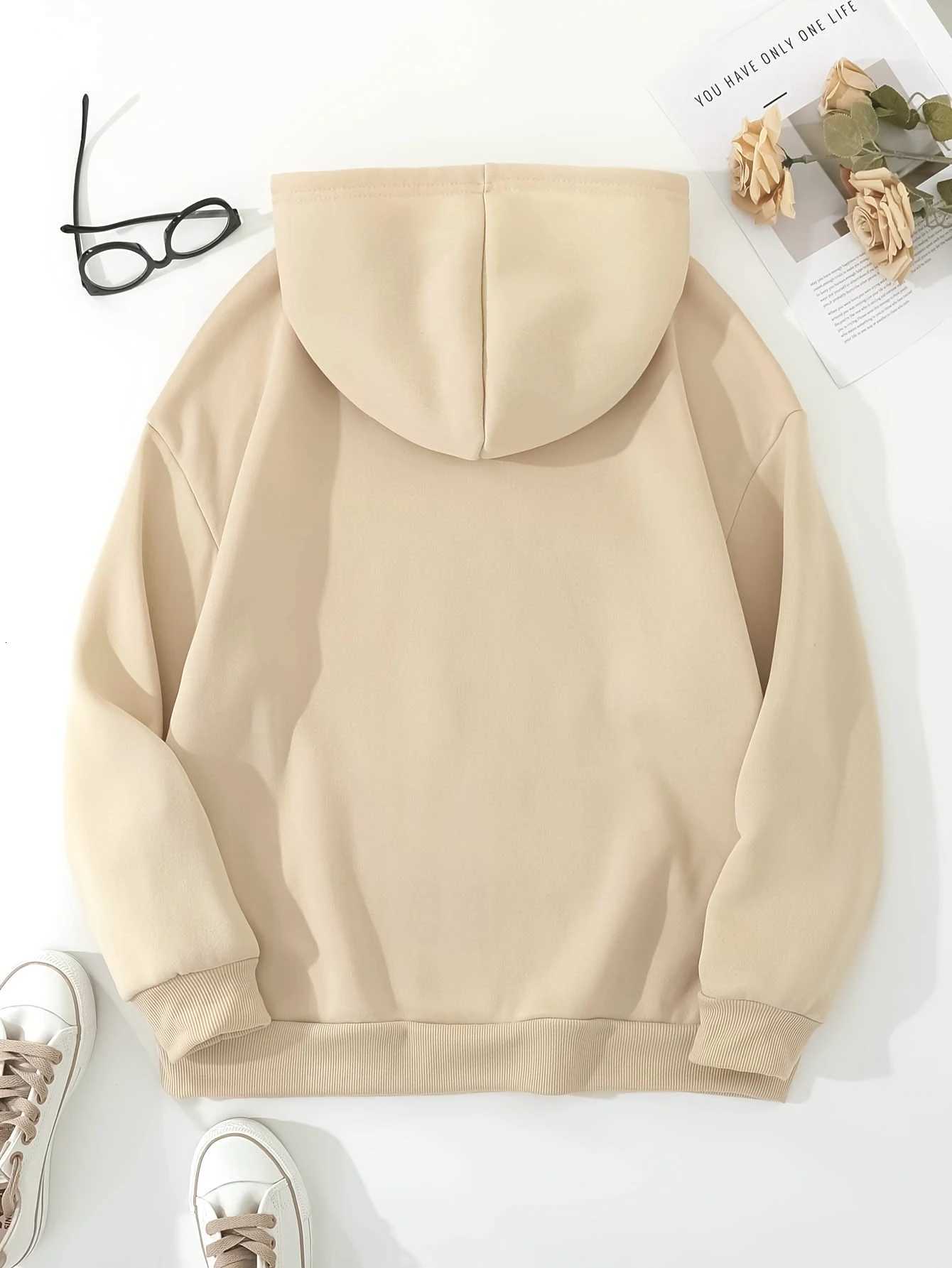 Cartoon Dinosaur Pattern Print 2025 Autumn Winter Womens Hoodie Casual Top Long Sleeved Hoodie Sweatshirt Womens ClothingZ250918