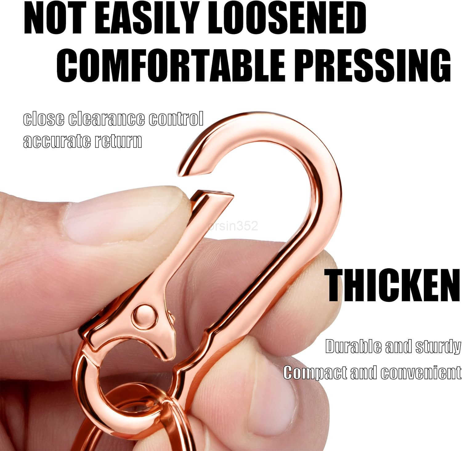 Metal Keychains Keyring Key Chain Ring Clip Holder Organizer for Home Car Keys Key Finder Women MenW250918