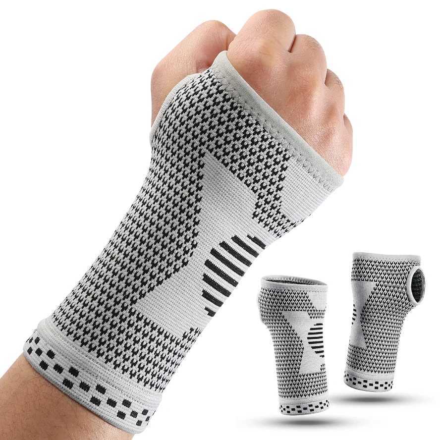 Gym Sports Wristband Wrist Protector Palm Guard Wrist Support Adjustable Wrist Brace Strap Compression Gloves for Carpal Tunnel J251211