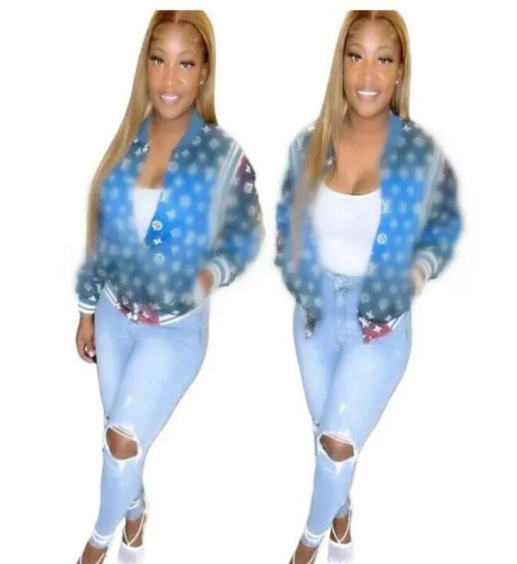 Womens Jackets luxury Designer New Fall Outerwear Coat Single Breasted Letter Printed Baseball Jersey Sports Jacket Top Women's Clothing