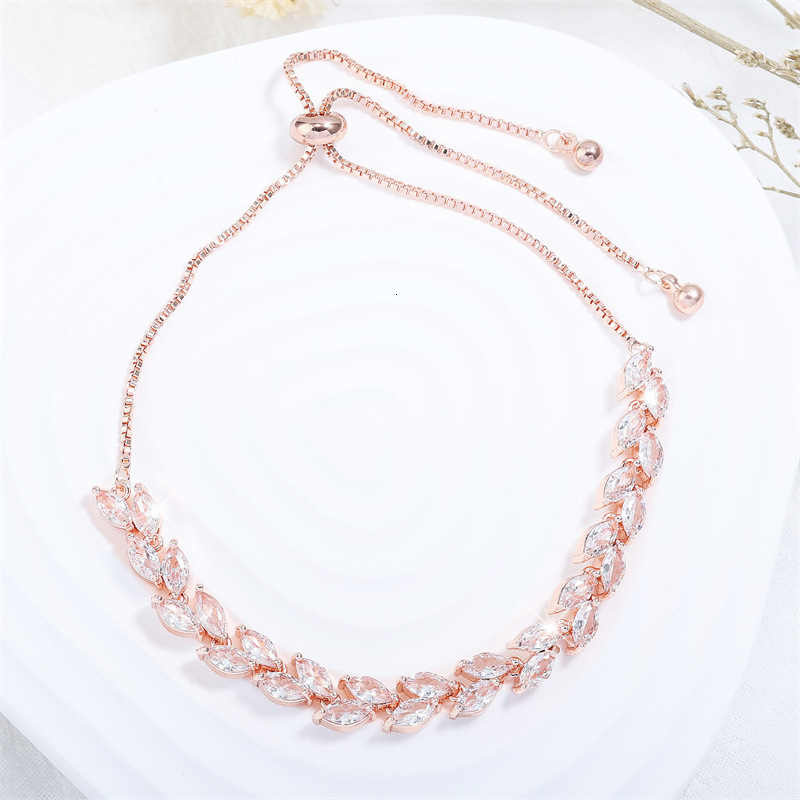 Uilz Exquisite Shiny Pink Black Zircon Decor Bracelets For Women Men Hip Hop Tennis Chain Fashion Party Jewelry Wholesale 250610
