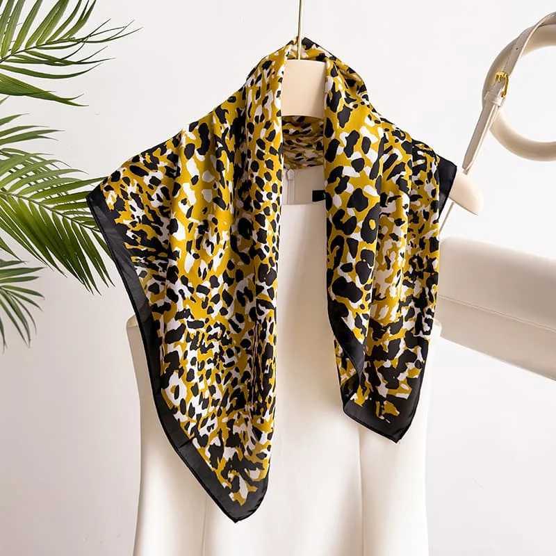 68cm Polka Dot Leopard Print Scarf for Wen Spring and Summer Thin Imitation Silk Scarf Tren Versatile scarf Shl Y250918