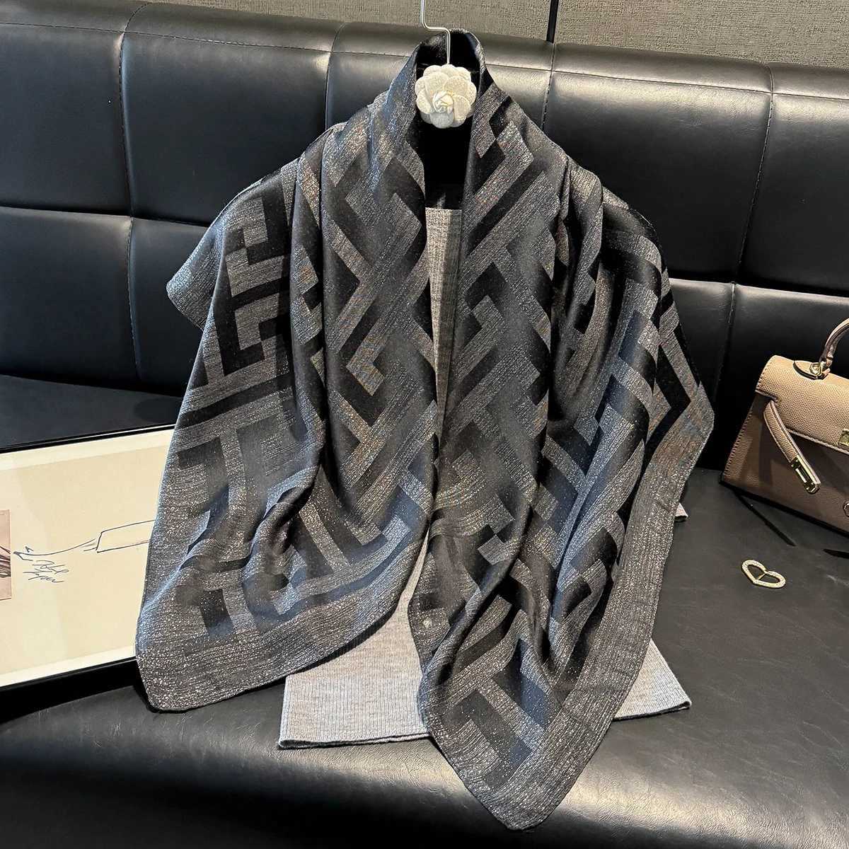 New Wen Fashion Silky Kerchief Shl Ethnic Travel Scarves Bufanda Jacquard Scarf Printed Decorative Summer Sun Protection Y250918