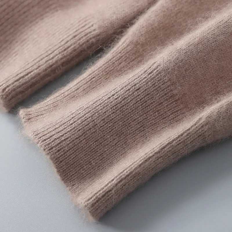 Hot selling new product 100 pure mink cashmere mens cardigan sweater casual simple knit cardigan long sleeved jacket mensZ250918