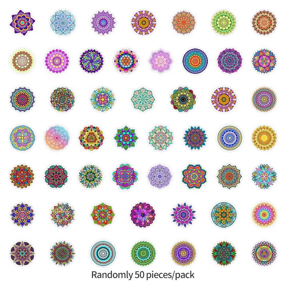 50PCS Fresh Plant FlowerDatura Stickers for Mobile Computers Water Cups Decorative Stickers for Laptops Waterproof Stickers C250918