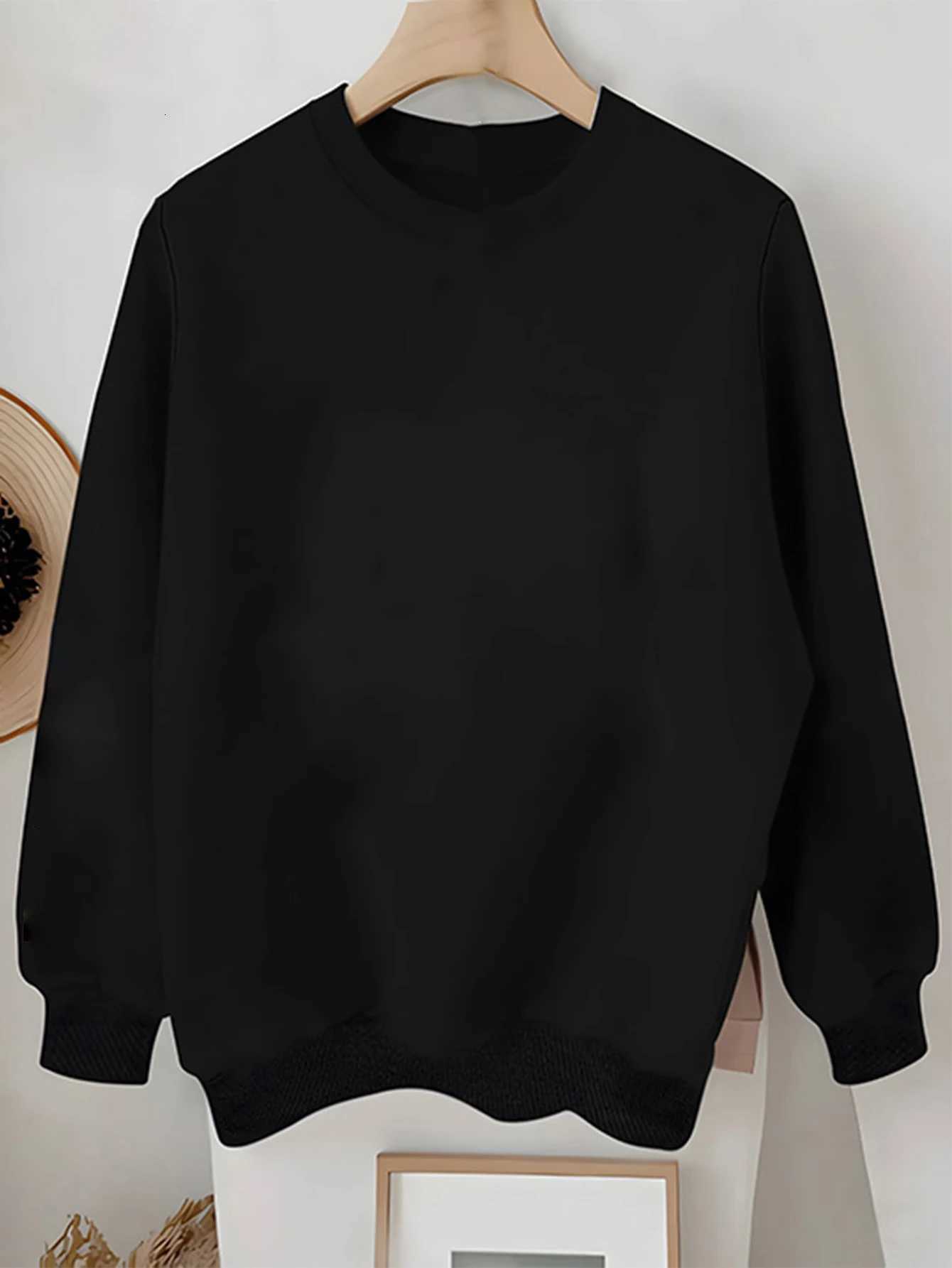 Fleece Sweatshirts Womens Loose Hoodies Oversize Pullover Autumn Winter ONeck Clothing Hoody Couple Unisex Cotton Coats SweatsZ250918