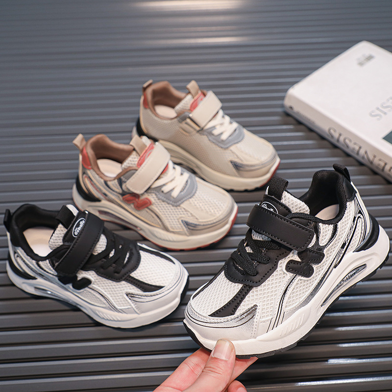 Kid's Shoes 2025 New Kids Shoes Boys Girls Sports Sneakers Breathable Mesh Lightweight Dad Shoes Casual Athletic Walking Shoes for Children Free 