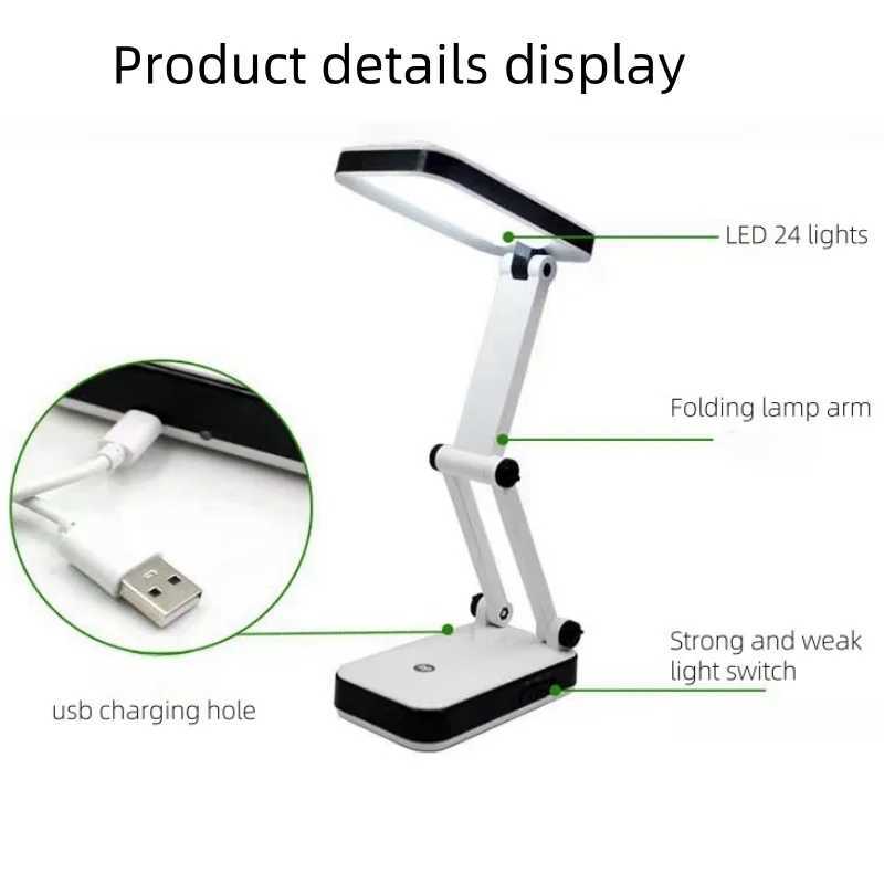 Led book light Foldable Desk Lamp TYPEC Interface Charging Table Lamp Eyeprotecting study lamp light small bedside lamp C250918
