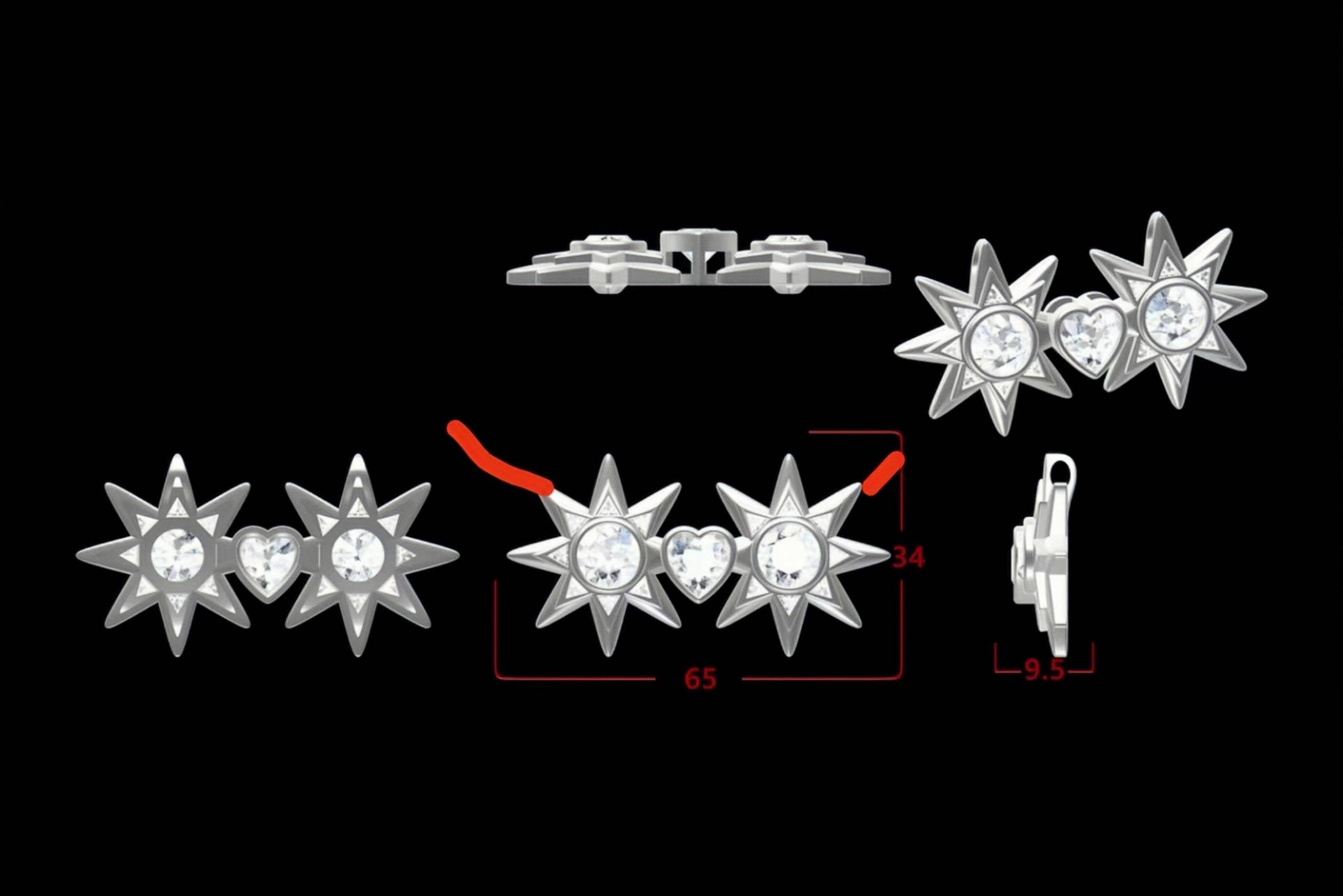 Custom Marquise Cut Vvs D Color Moissanite Necklace High Quality White Gold 925 Sterling Silver Jewelry Fine Unisex Jewelry