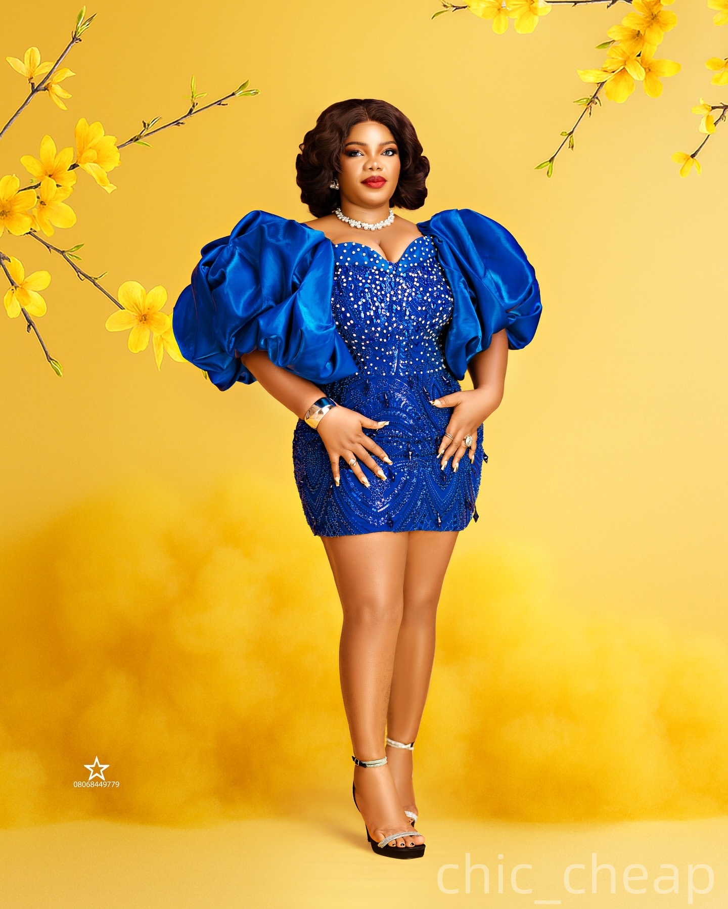 Chic Royal Blue Sheath Cocktail Dress Beaded Crystals Short Sleeves Sequined Short Mini Graduation Homecoming Dresses For Special Occasions Sweetheart
