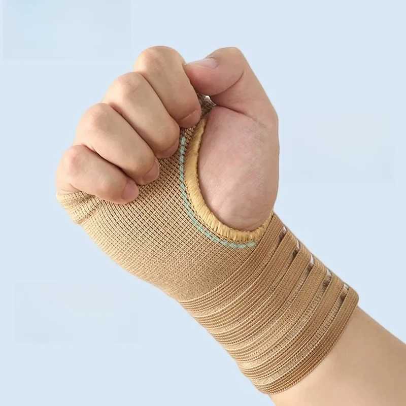 1PCS Sports Safety Wristband Elastic Bandage Wrist Guard Support Arthritis Sprain Band Carpal Protector Hand Shaping Sweatband J251211