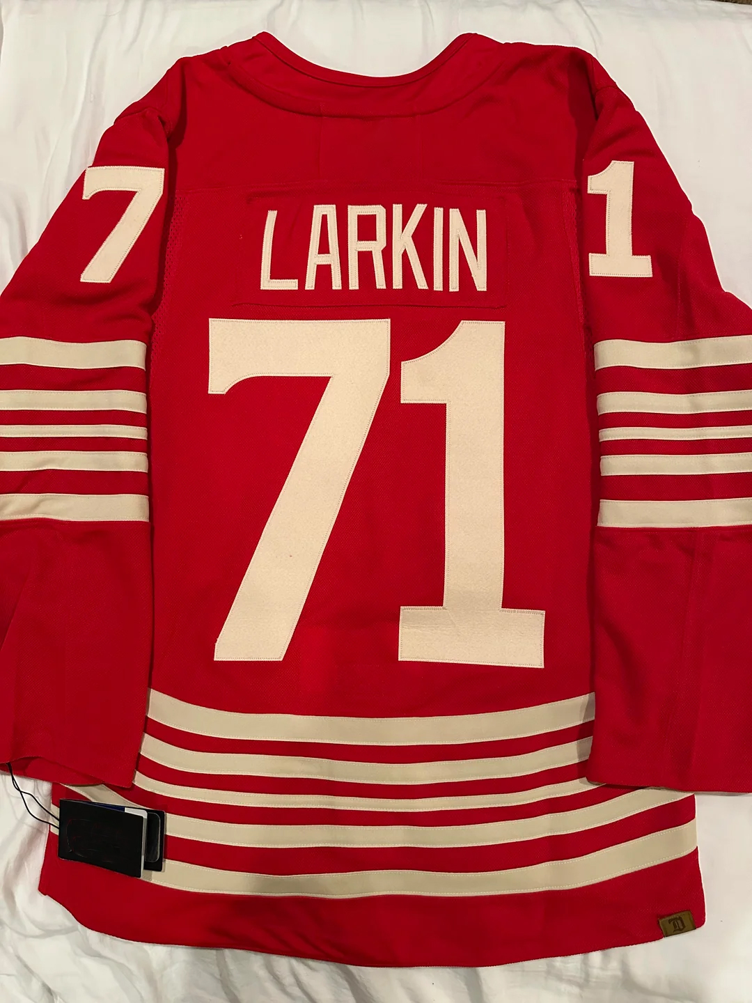 Personalized Custom 2025-26 Centennial Jersey Lucas Raymond Alex DeBrincat Patrick Kane Copp Moritz Seider Cam Talbot Marco Kasper J.T. Compher