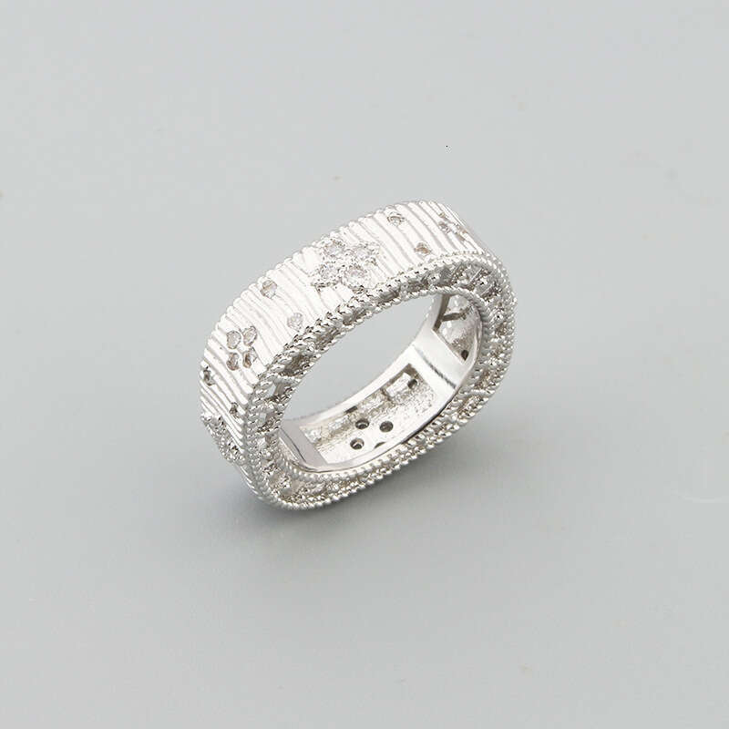 Artistic Palace Brushed Bracelet and Ring Set Small Personalized Women's Jewelry ddmypluto