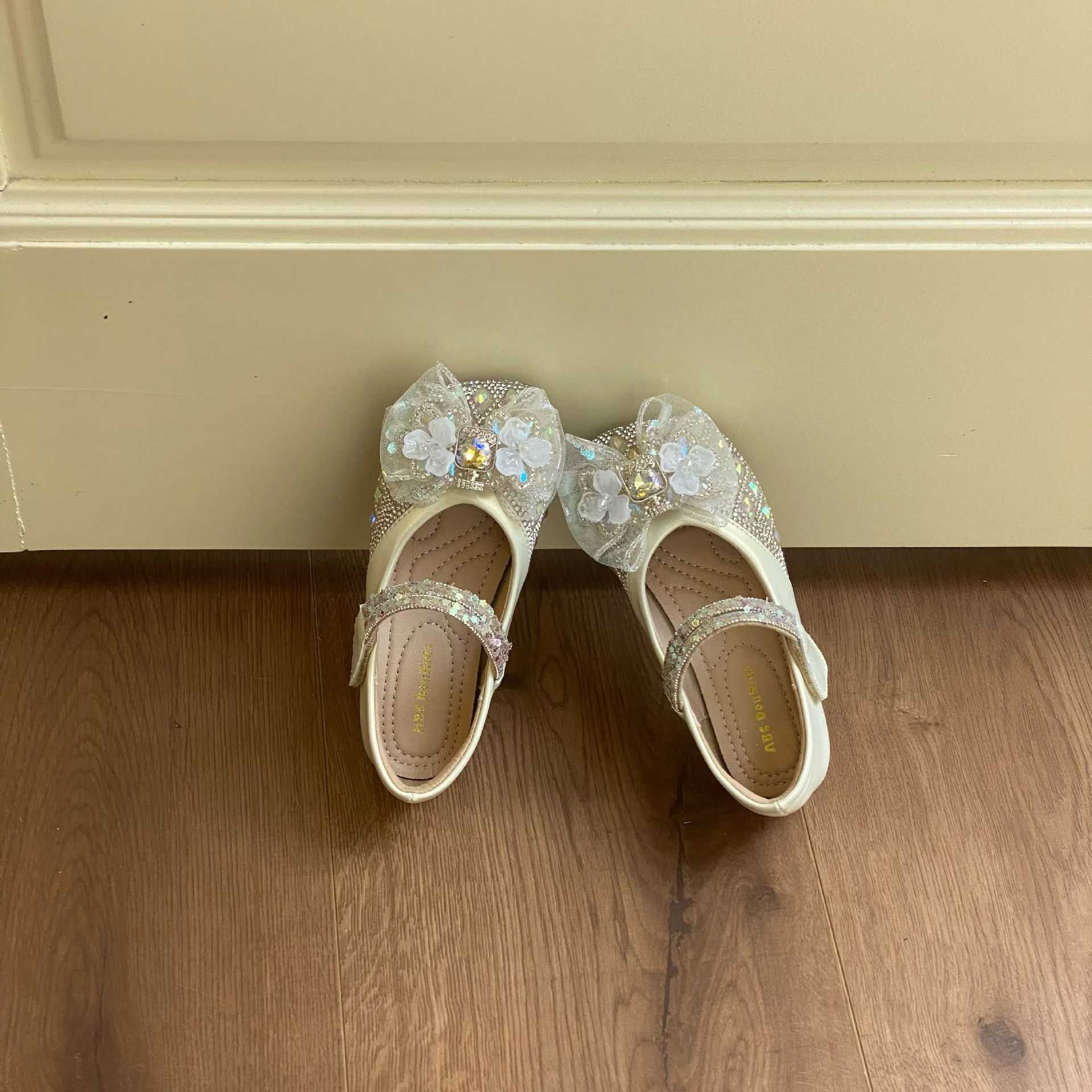 Sandals Rhinestone Butterfly Shoes for Kids Girls Flip Jelly Sandals Shoes Child Slip on Flat Sandals Little Girl Footwear
