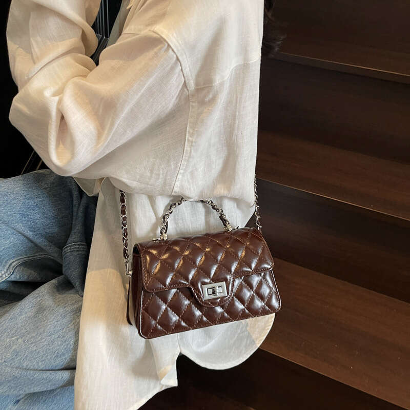 Quilted Chain Small Square Bag Women's Bag 2025 New Versatile Shoulder Tote Bag Designer Bag Crossbody Bag Simple Handbag Underarm Bag