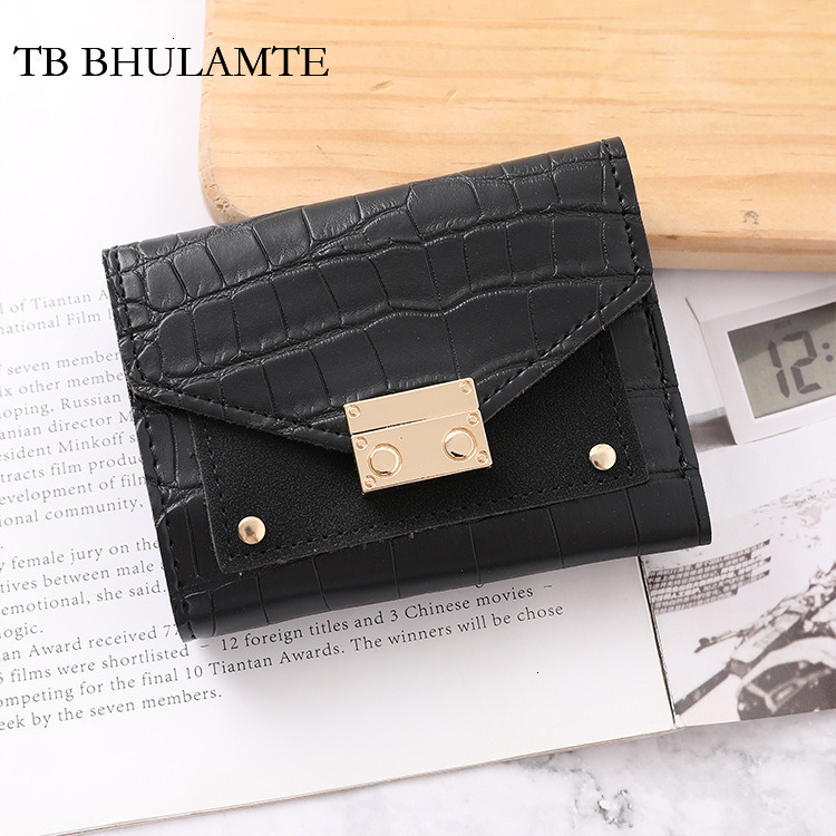 TB BHULAMTE 2025 New Designer Luxury Korean Buckle Three Fold Folding Wallet Trendy Fashion Coin Bag Versatile Card Bag