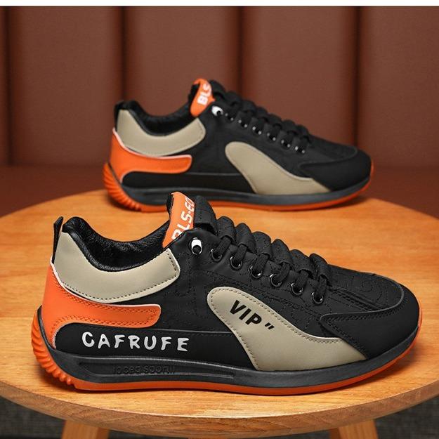 2025 spring new mens breathable casual sports shoes trendy allmatch nonslip running shoes with thick sole