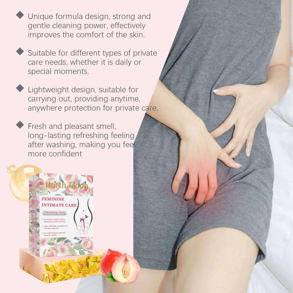 North Moon Women's Gentle Moisturizing Cleansing Odor Refreshing Body Skin Care Soap