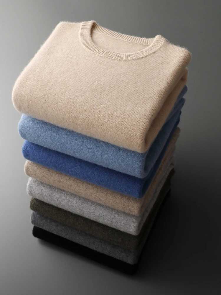 High Quality Mens Autumn Winter 100 Cashmere Sweater ONeck Zipper Pullover Thick Long Sleeves Casual Cashmere Knit New TopsZ250918