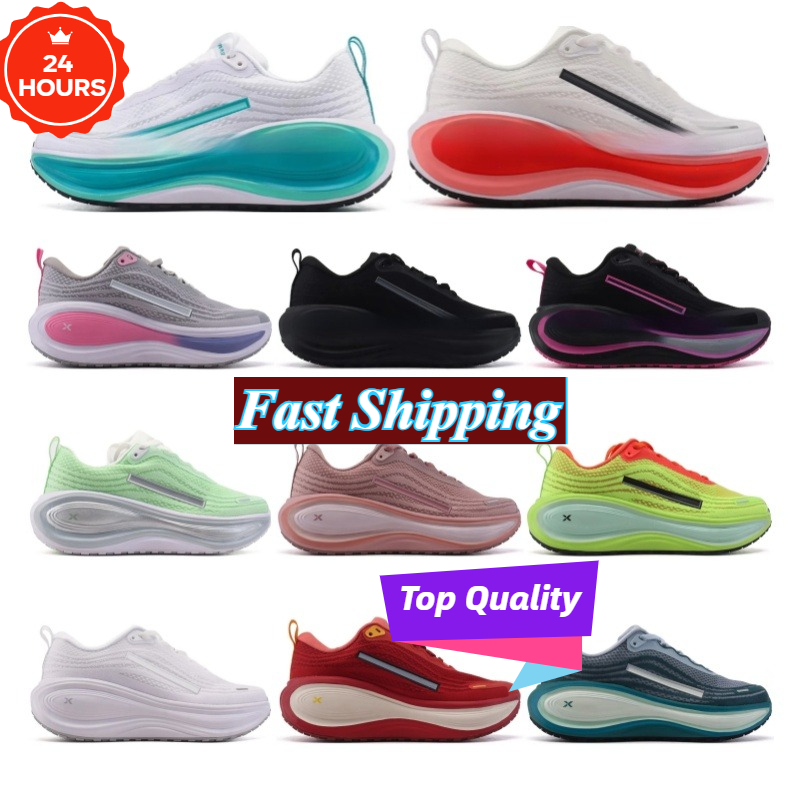 Vomero Plus Running Shoes Mens Shock Absorption Trainers Size 36-45 Crimson Barely Volt Outdoor Sneakers Shoes