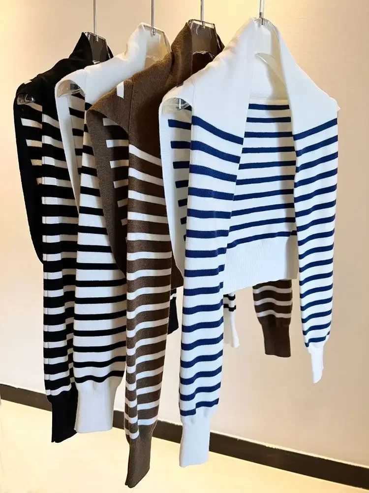 GkyocQ 2025 Korean Chic New Spring Fashion Wen Shl Dongdaemun All Mah Knitted Fem Wrs Ce Outwear Y250918