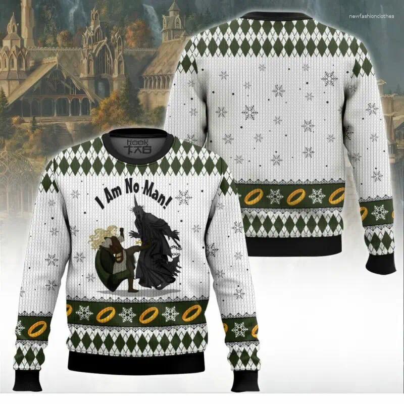 Mens Sweaters Gollum Baggins Ugly Christmas Sweater 2025 Winter Warm Cozy Holiday Party Funny Xmas Pullover Family Jumper Gift S251110