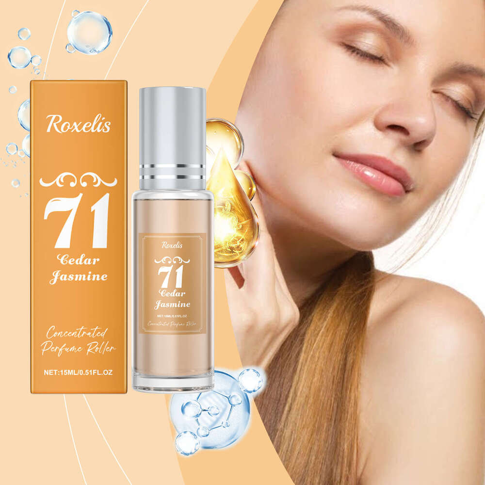 Roxelis Cedar Jasmine Brazilian Perfume Natural Fresh Scent Daily Commute Elegant Charm Long-lasting Fragrance Rollerball