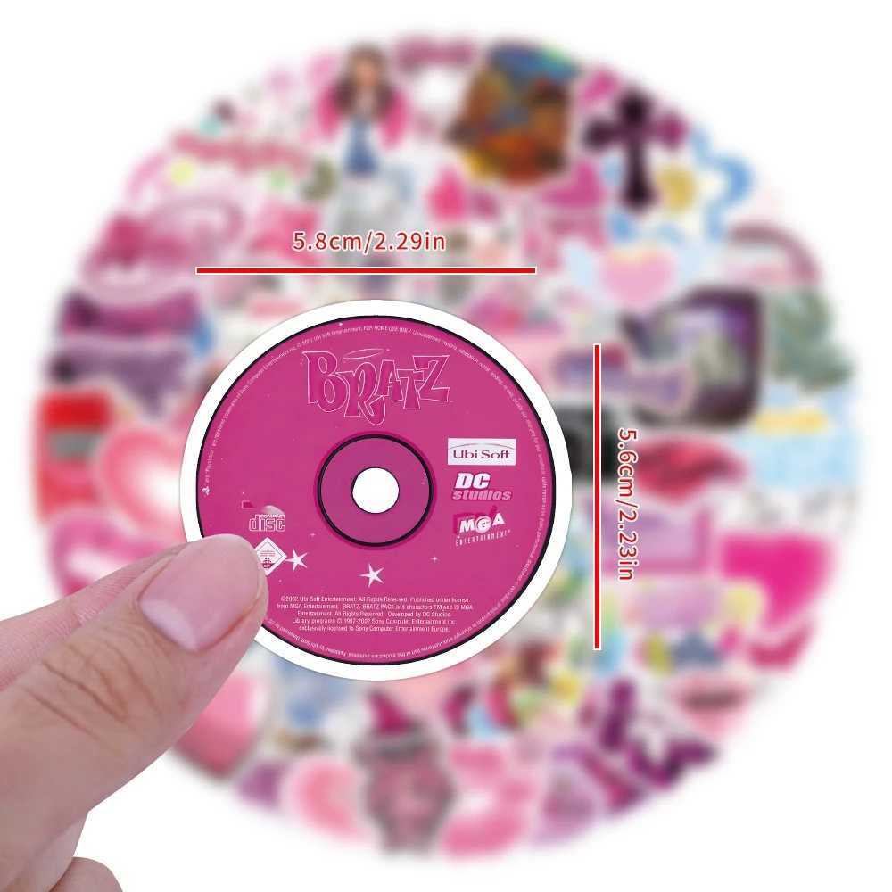 103060120pcs Retro Pink Y2K Stickers For Suitcase Skateboard Laptop Luggage Phone Car Styling DIY Decal Pegatinas C250918